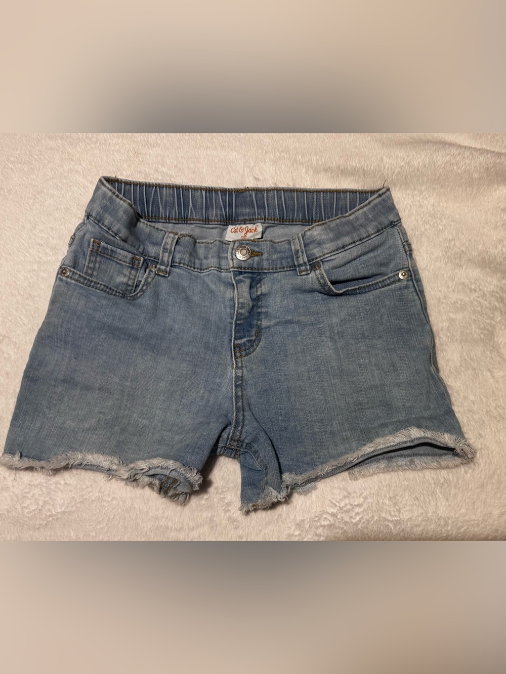 Cat & Jack Light Wash Denim Shorts | Girl’s Jean shorts | size L 10/12